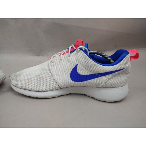 Nike Men Roshe One Running Shoes Ultramarine White Blue Red 511881-100 Size 11 - Picture 5 of 8